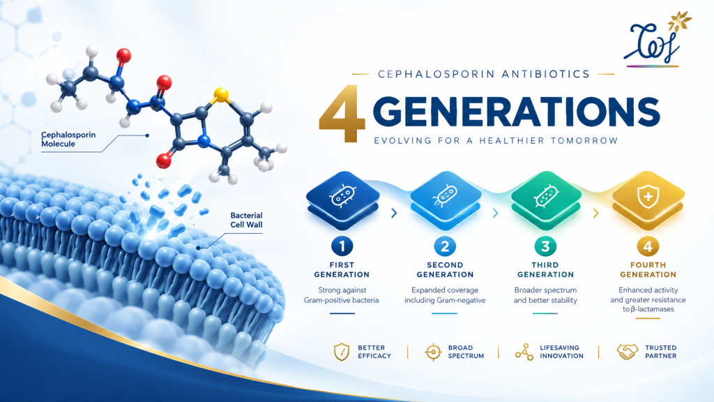 4 thế hệ kháng sinh Cephalosporin